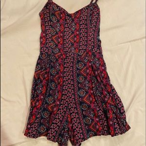 Hollister floral print romper
